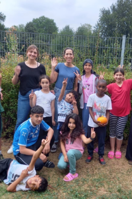 Gruppenfoto einer Kindergruppe